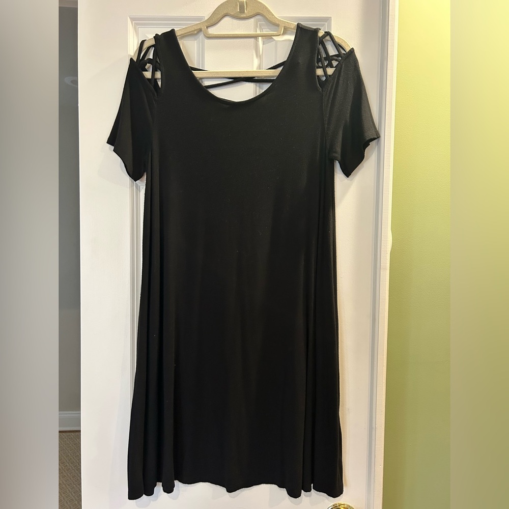 Forever 21 - Black Minidress w/ Cutouts (L)